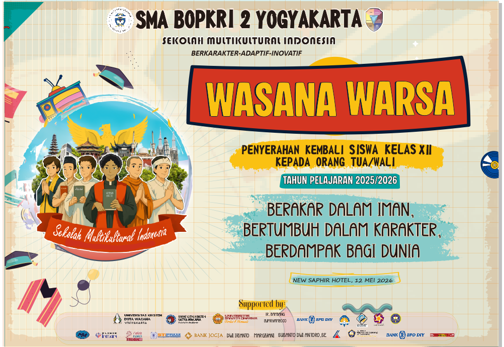 Wasana Warsa Kelas XII SMA BOPKRI 2 Yogyakarta : Perjalanan Menuju Mimpi Besar