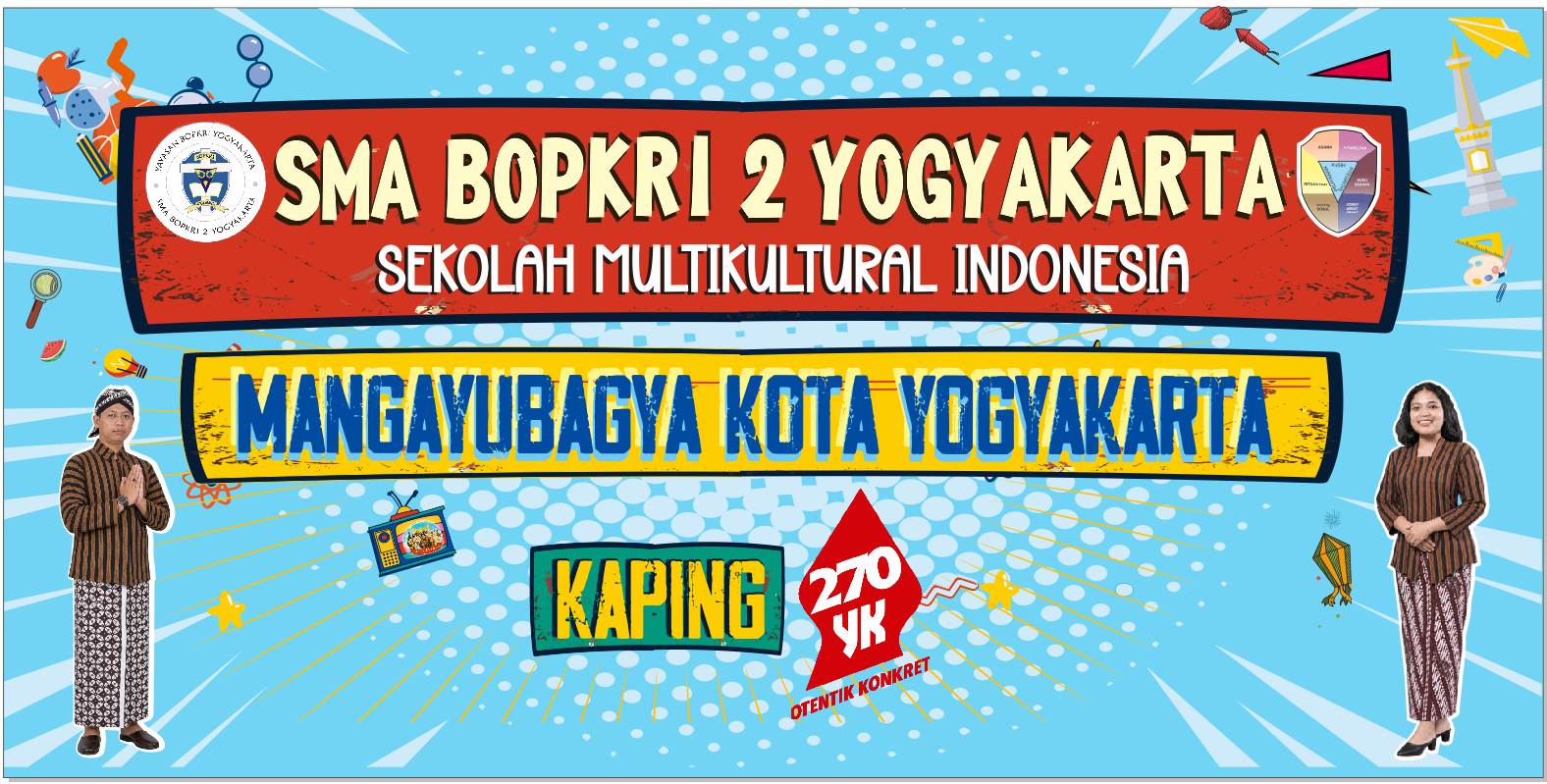 KIRAB HARI JADI KOTA YOGYAKARTA ke- 270th SMA BOPKRI 2 YOGYAKARTA