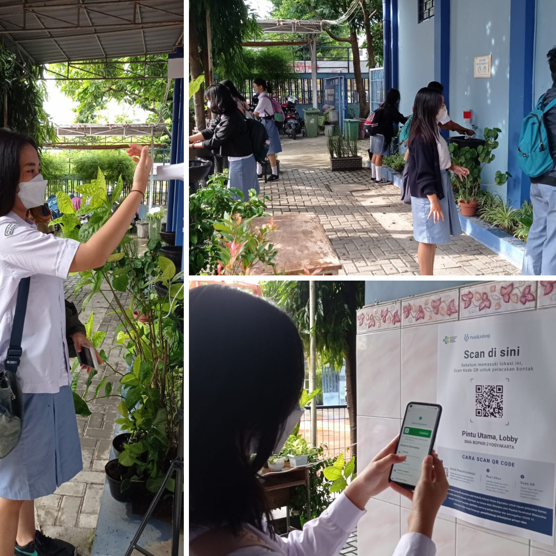 PELAKSANAAN PEMBELAJARAN TATAP MUKA (PTM) TERBATAS 100 PERSEN DI SMA BOPKRI 2 YOGYAKARTA BERJALAN BAIK