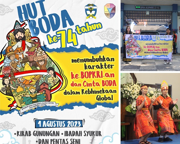 MERTI BODA: SEMARAK HUT SMA BOPKRI 2 YOGYAKARTA KE-74