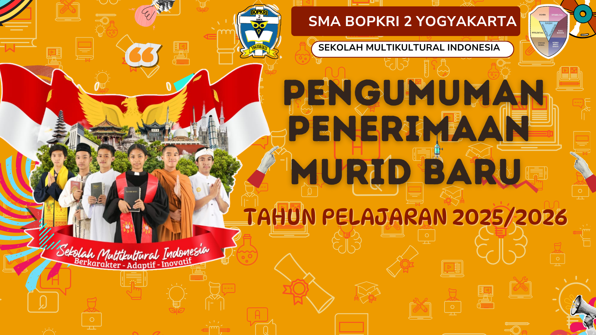 PENGUMUMAN SISTEM PENERIMAAN MURID BARU (SPMB) SMA BOPKRI 2 YOGYAKARTA TAHUN PELAJARAN 2025/2026