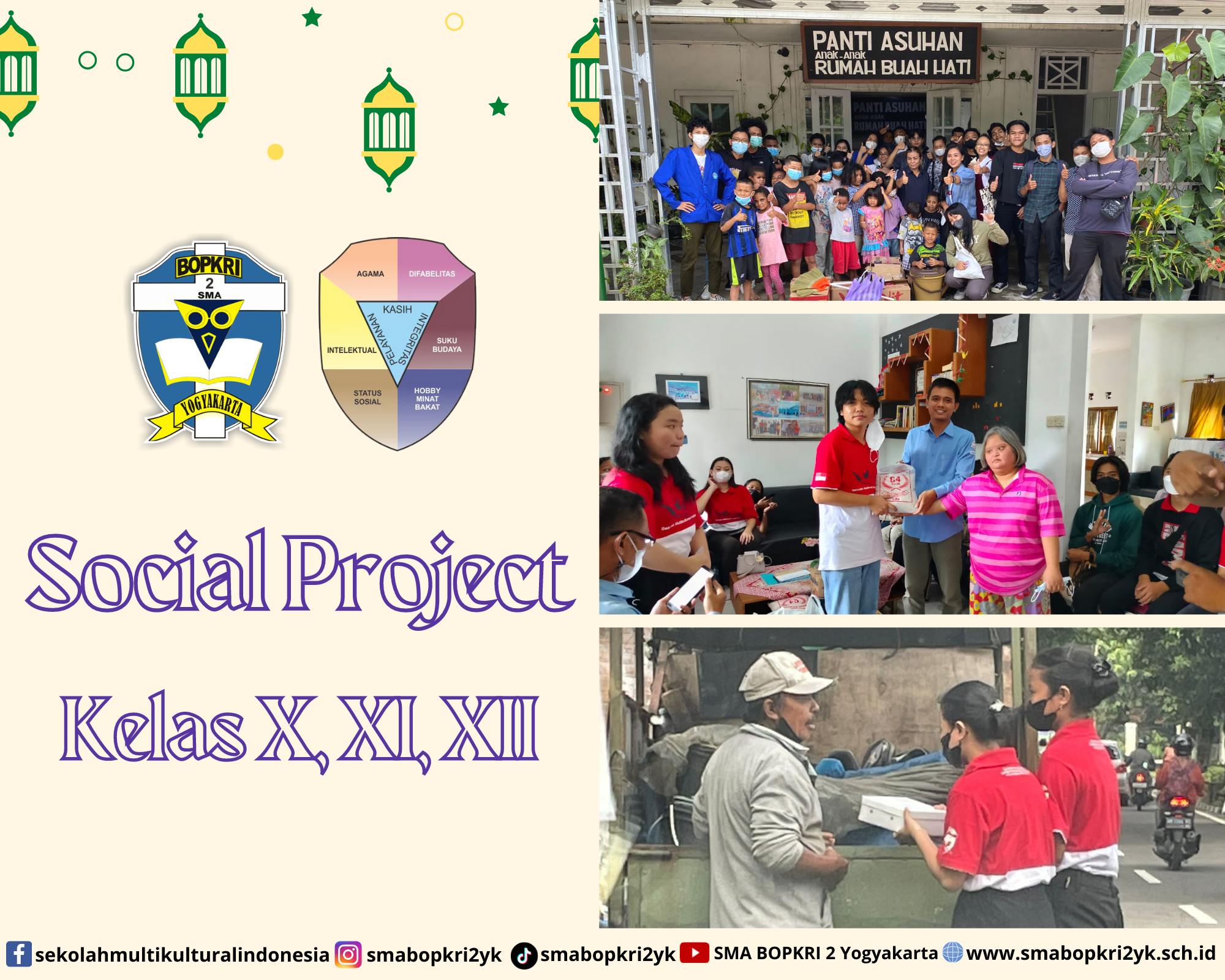 “BERBAGI ITU INDAH” : SOCIAL PROJECT KELAS X, XI, DAN XII SMA BOPKRI 2 YOGYAKARTA